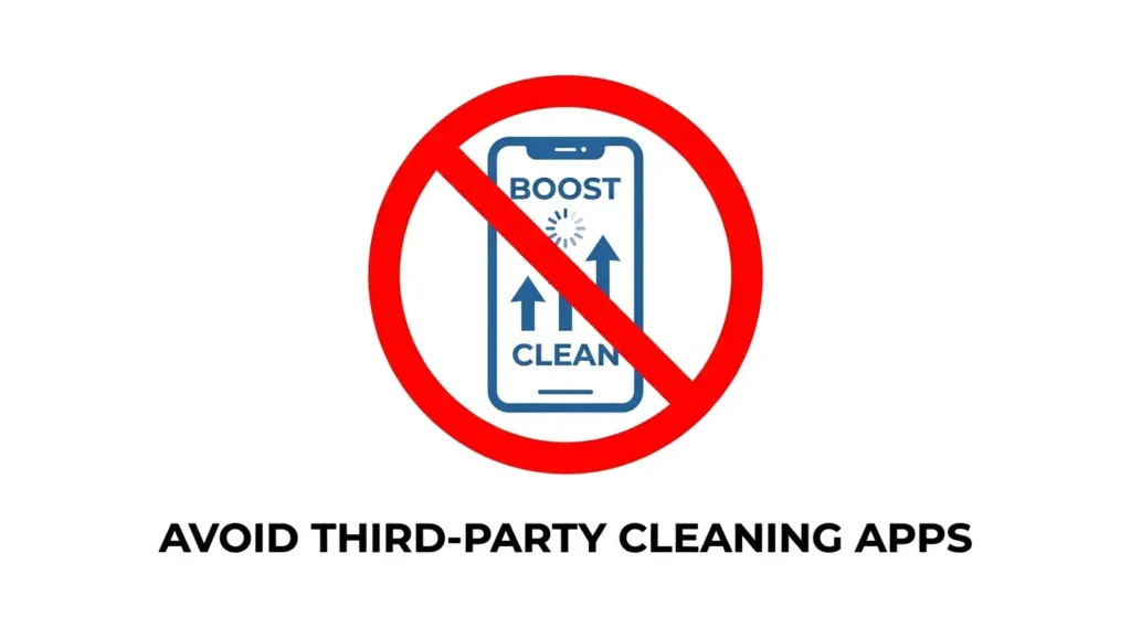 Faltu ki RAM Booster aur Cleaning apps ko use na karein kyoki ye phone ko slow karti hain